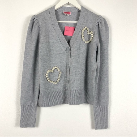 kate spade pearl heart sweatshirt